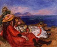 Renoir, Pierre Auguste - Two Little Girls on the Beach